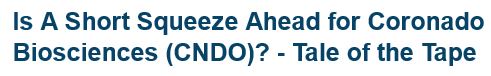 Coronado Bioscis.Next HIT 699594