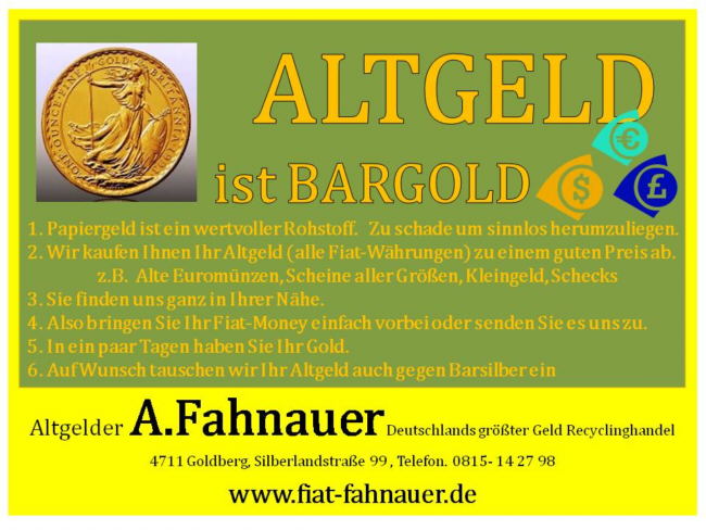 Wenn das Gold redet, dann schweigt die Welt! 334891