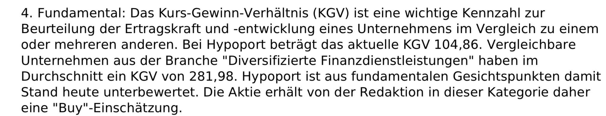 Hypoport AG (WKN: 549336) An diesem Port anlegen? 1286339