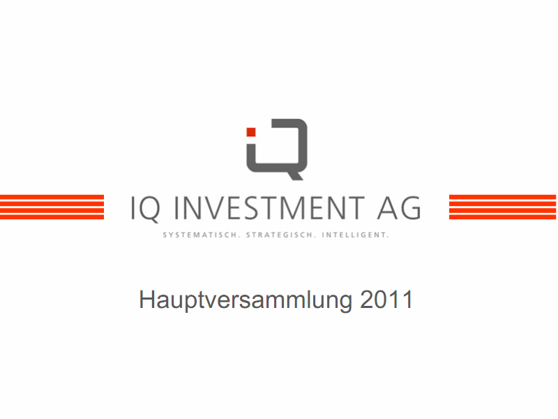 IQ Investment 100% unterbewertet? 402603