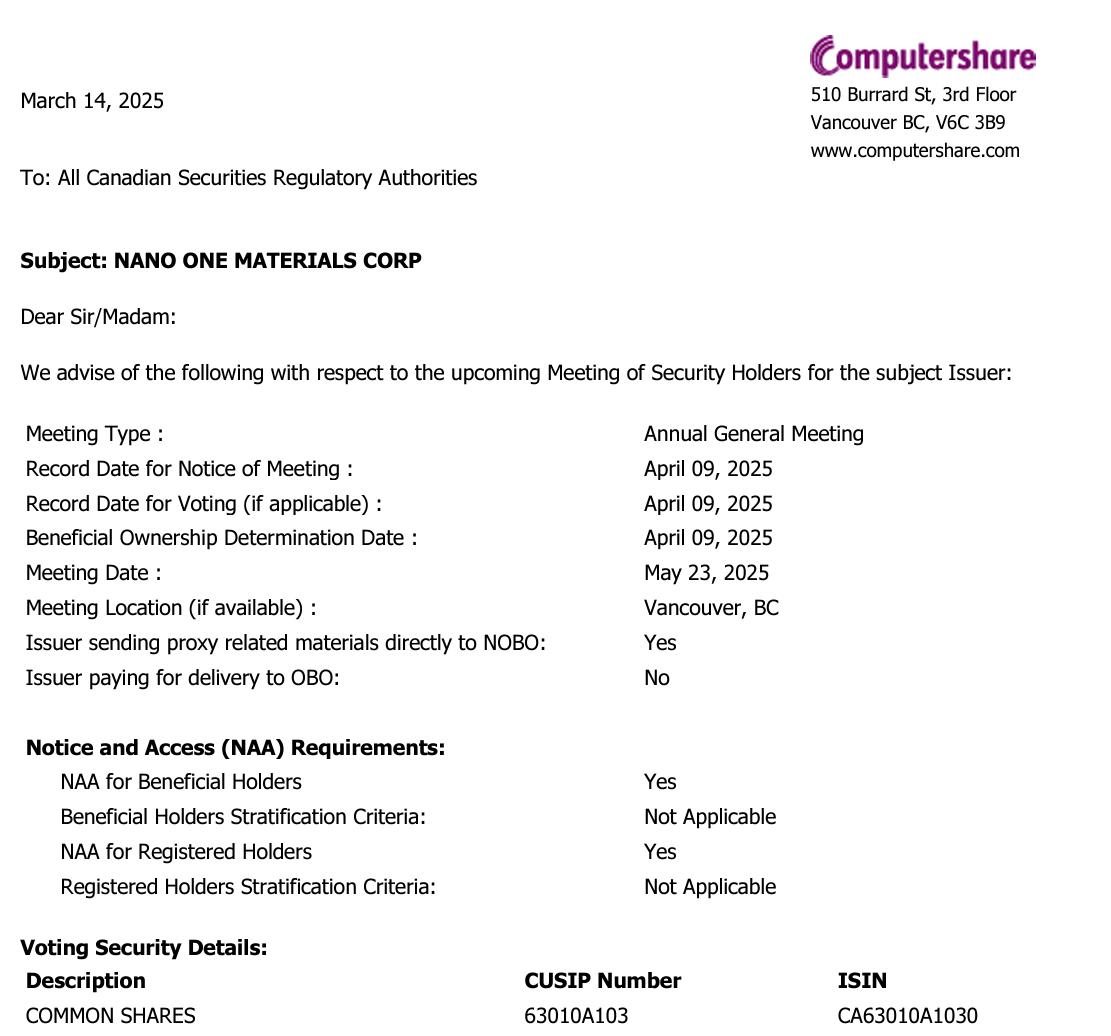 Nano One - Lithium läuft, die auch bald? 1474767