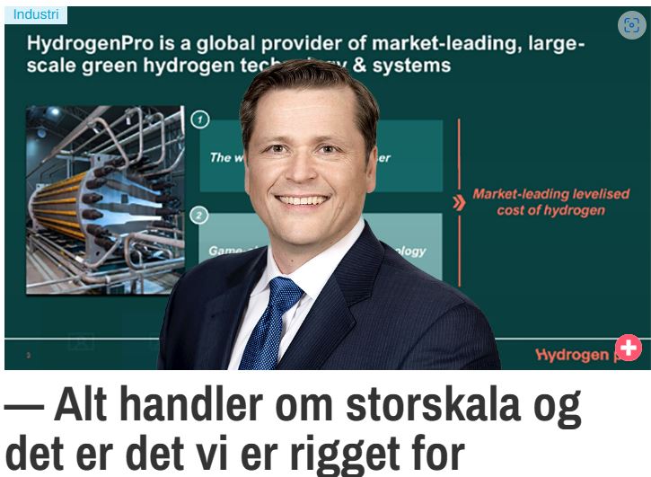 HydrogenPro der Player für Clean Energy, Norwegen 1371627