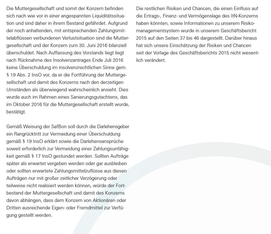 ITN NANOVATION, vielleicht klappt Börsengang ja... 976228