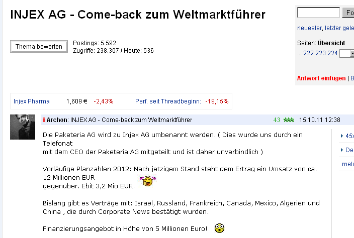 Injex AG - Wahrheit und Träumerei 528415