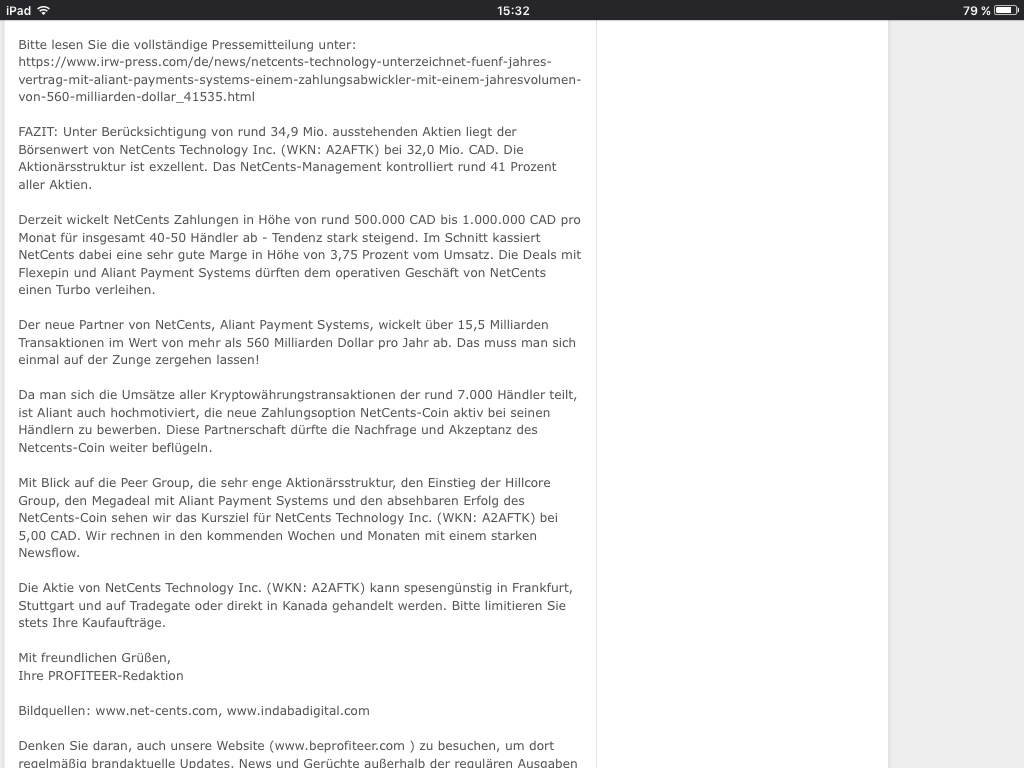 Netcents Technology Thread moderiert A2AFTK 1044368