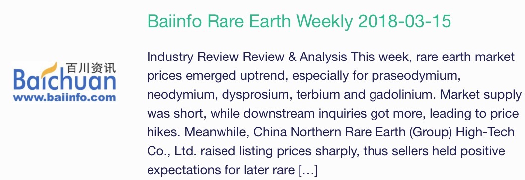 Commerce Resources Seltene Erden Niob Tantal 1045927