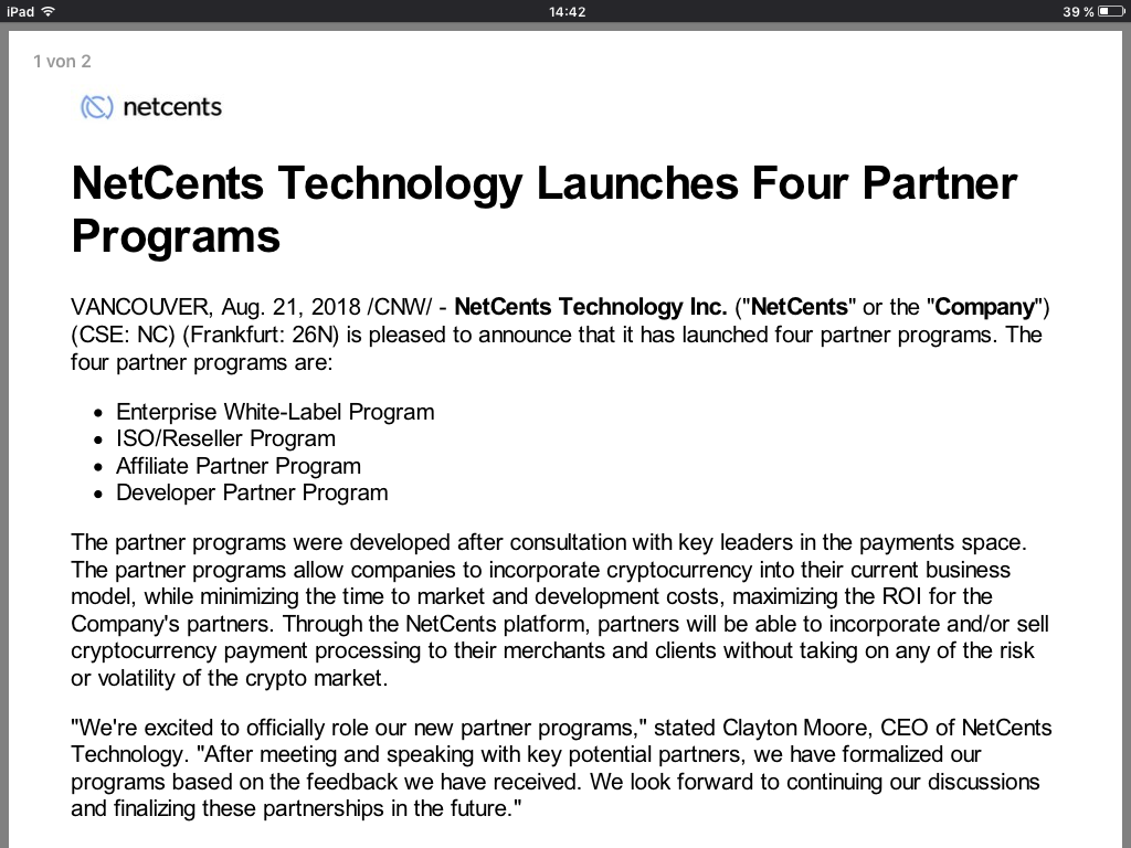 Netcents Technology Thread moderiert A2AFTK 1070666