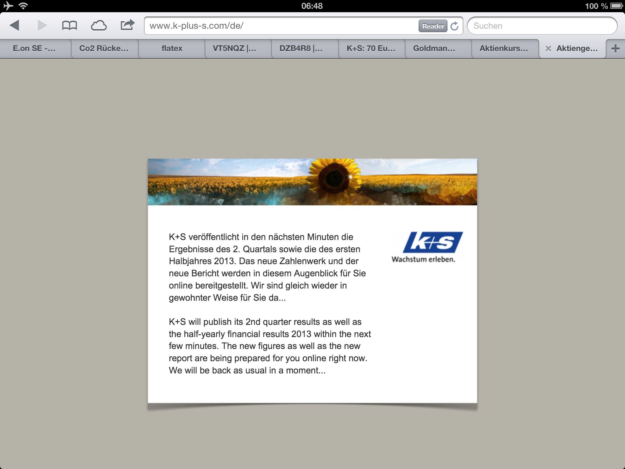 K+S: 70 Euro und mehr sind drin 633618