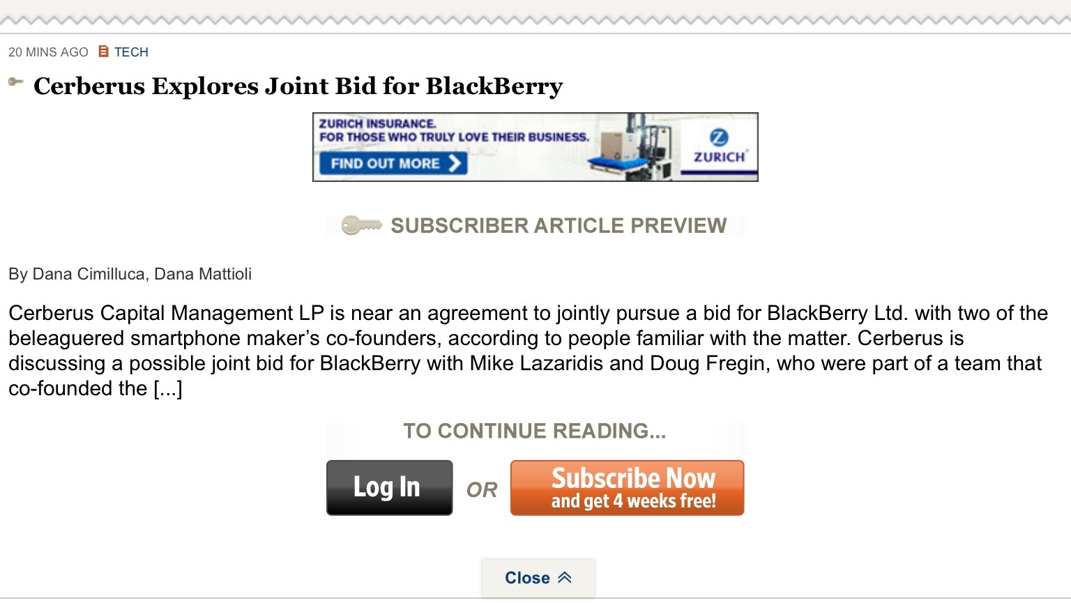 Research In Motion (RIM) 660070