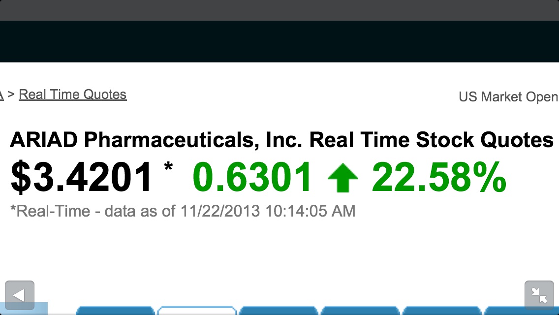 Ariad Pharmaceuticals - der letzte Thread 667059