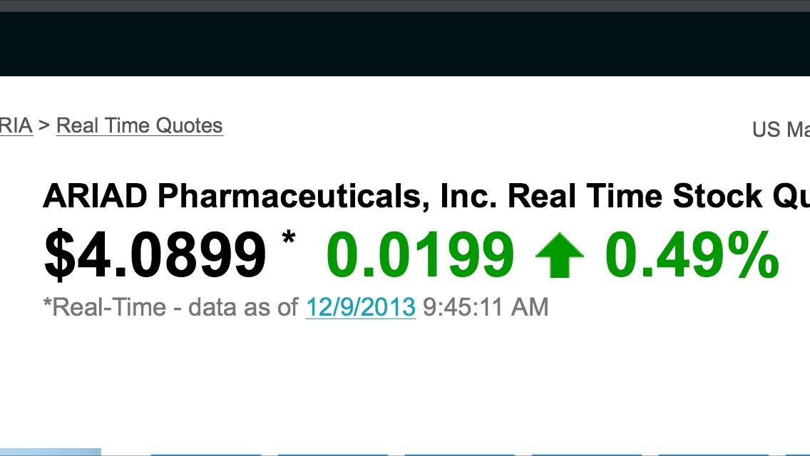 Ariad Pharmaceuticals - der letzte Thread 672242