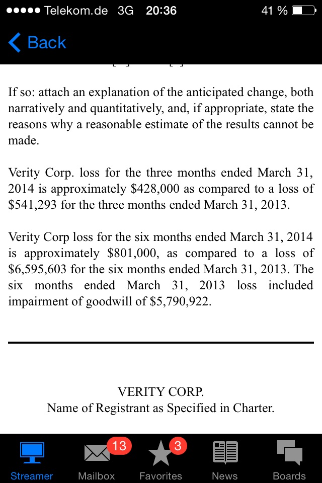Positive Zukunft mit Verity Corp.(VRTY) 724920