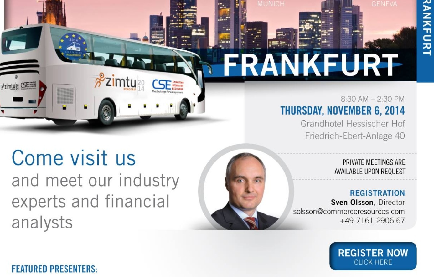 COMMERCE RESOURCES (€ 0,208) 767570