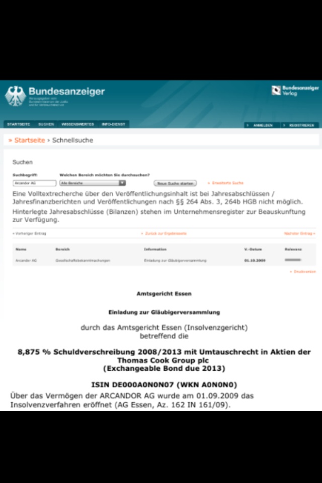 Arcandor AG nach der Insolvenz 786027