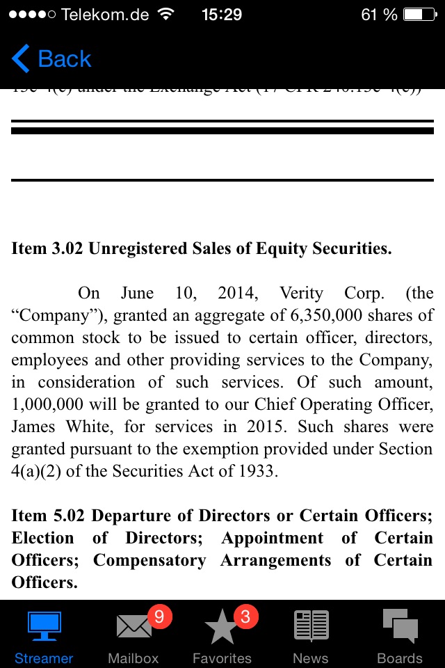 Positive Zukunft mit Verity Corp.(VRTY) 793704