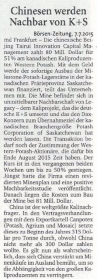 Western Potash Corp. - Kali als Kurstreiber. 839115