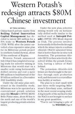 Western Potash Corp. - Kali als Kurstreiber. 841748