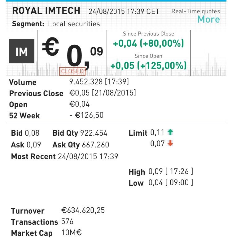 Royal Imtech - Rebound nach Kursdesaster? 852098