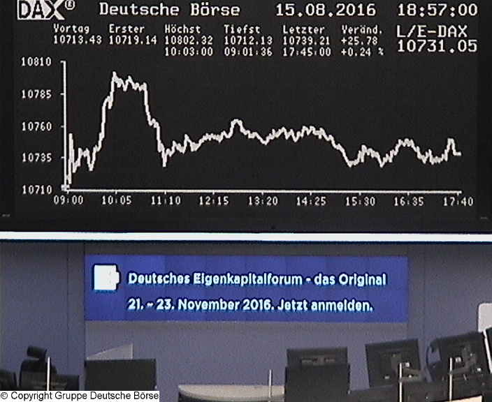 2.885.DAX Tipp-Spiel, Dienstag, 16.08.2016,17.45 H 933199