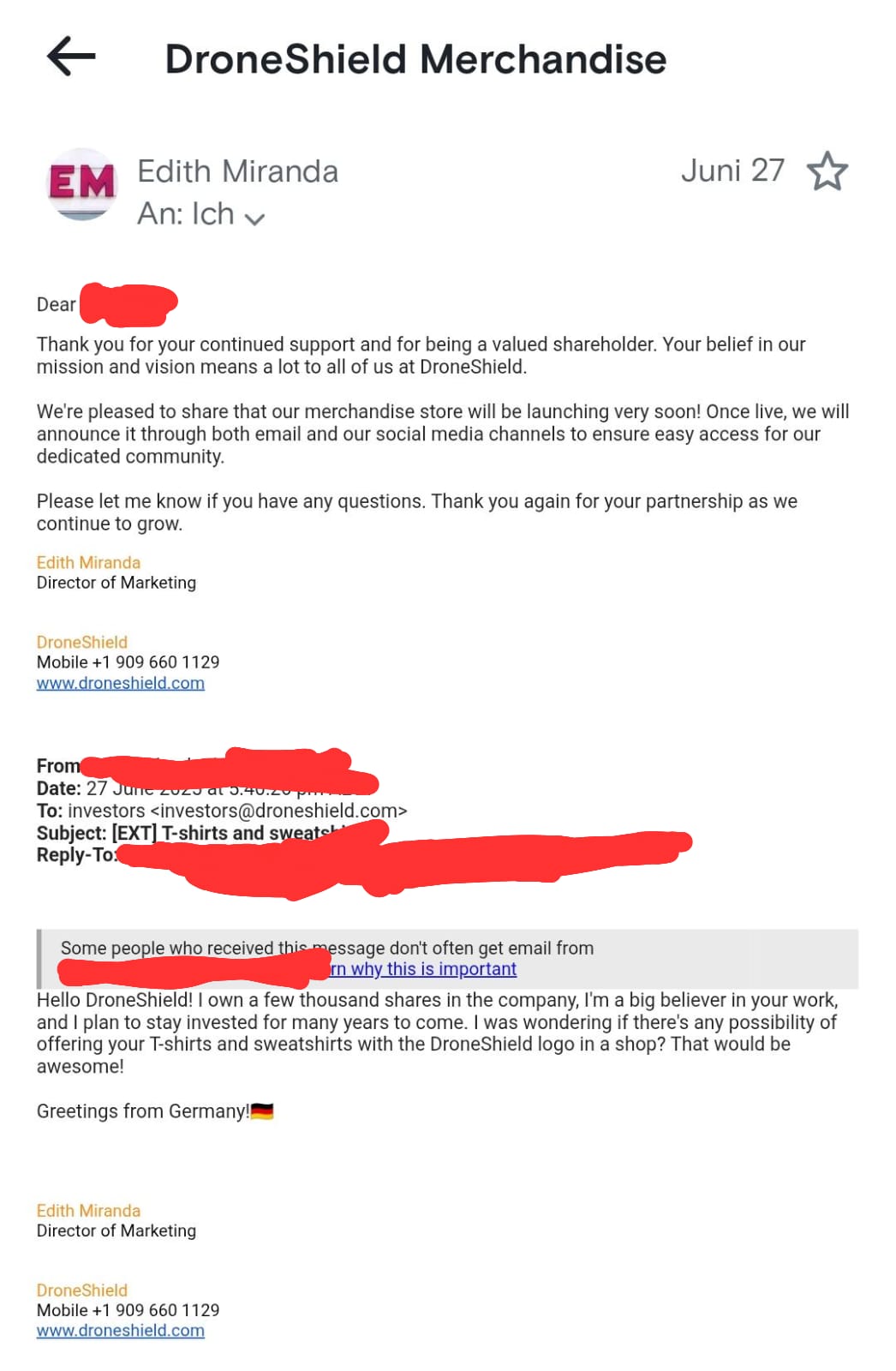 DroneShield: Weltweit die Nr.1 1486454