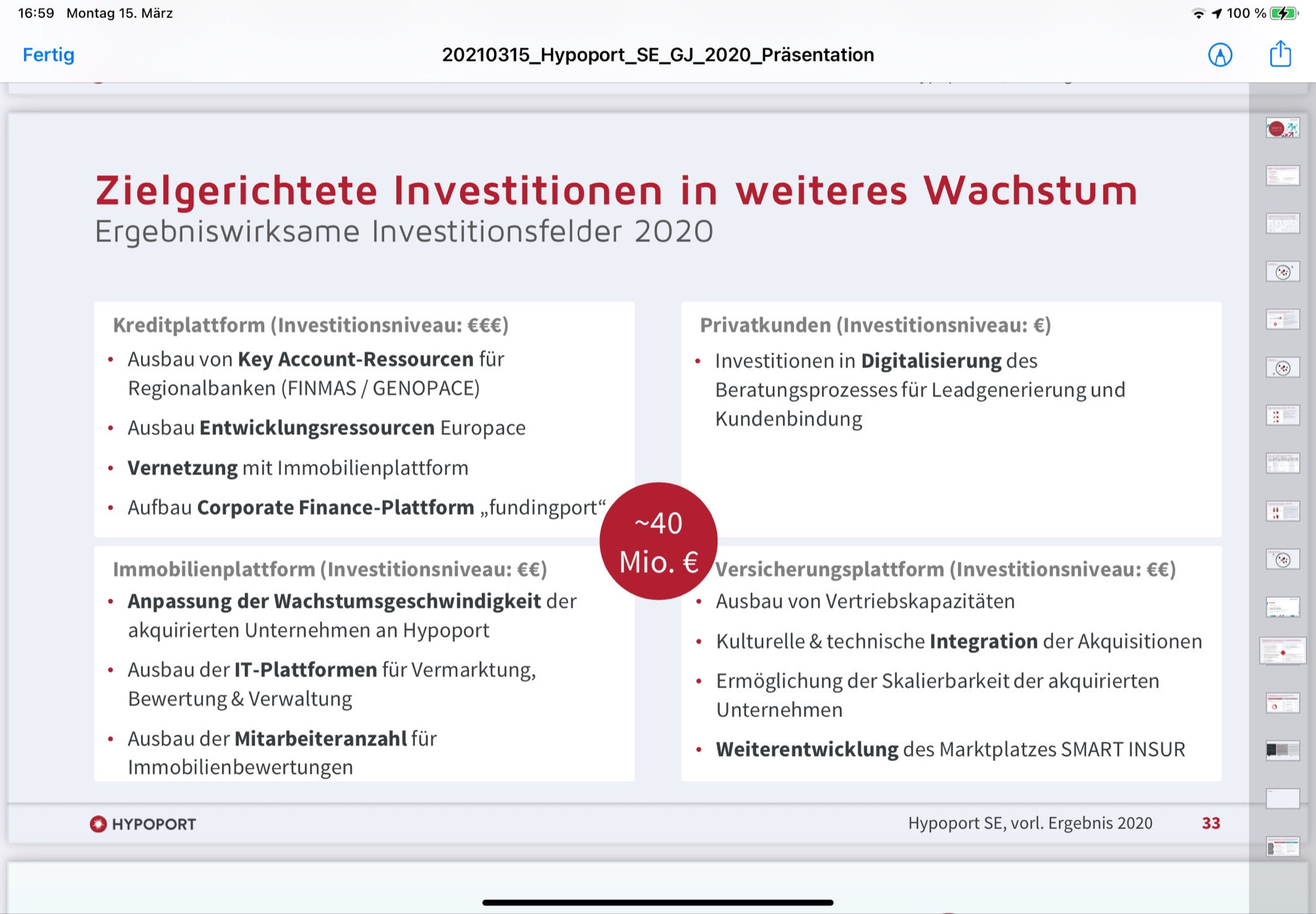 Hypoport AG (WKN: 549336) An diesem Port anlegen? 1240252