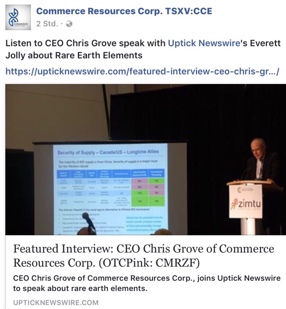 COMMERCE RESOURCES (€ 0,208) 995543