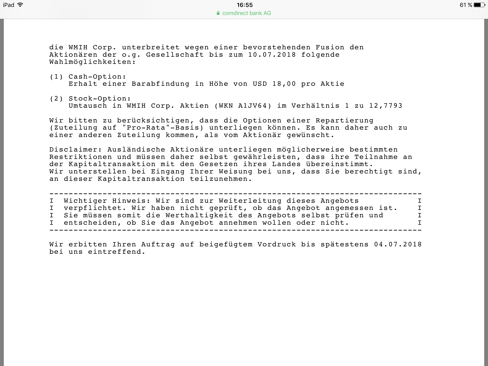 COOP News (ehemals: Wamu /WMIH) 1064601