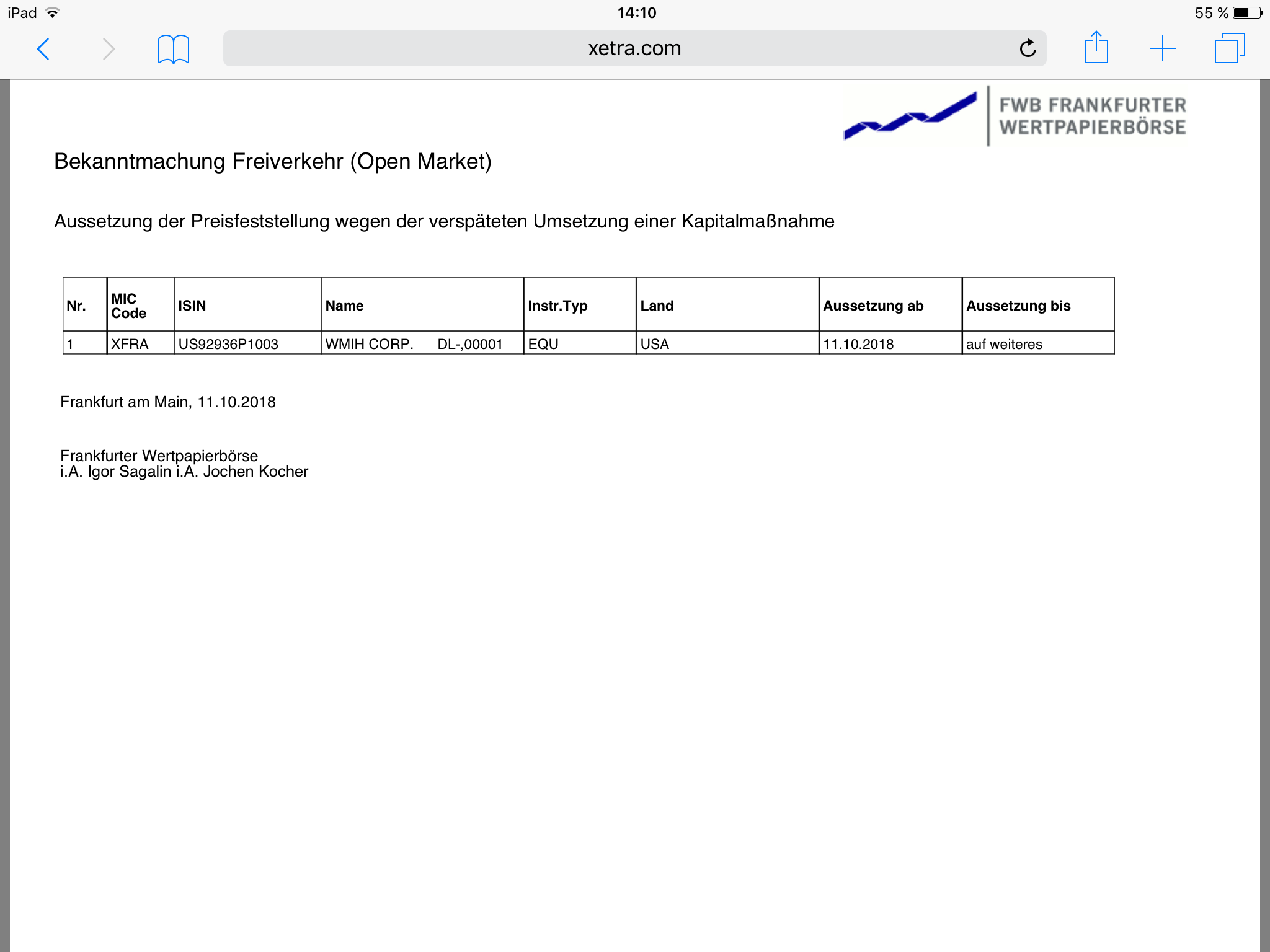COOP News (ehemals: Wamu /WMIH) 1077928