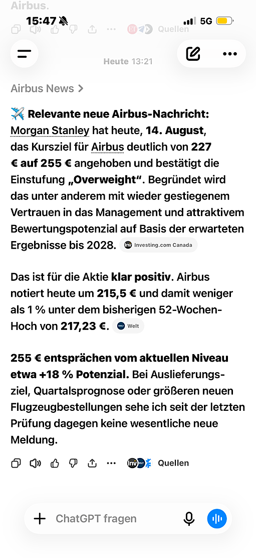 Airbus SE Aktie - Diskussionen 1525181