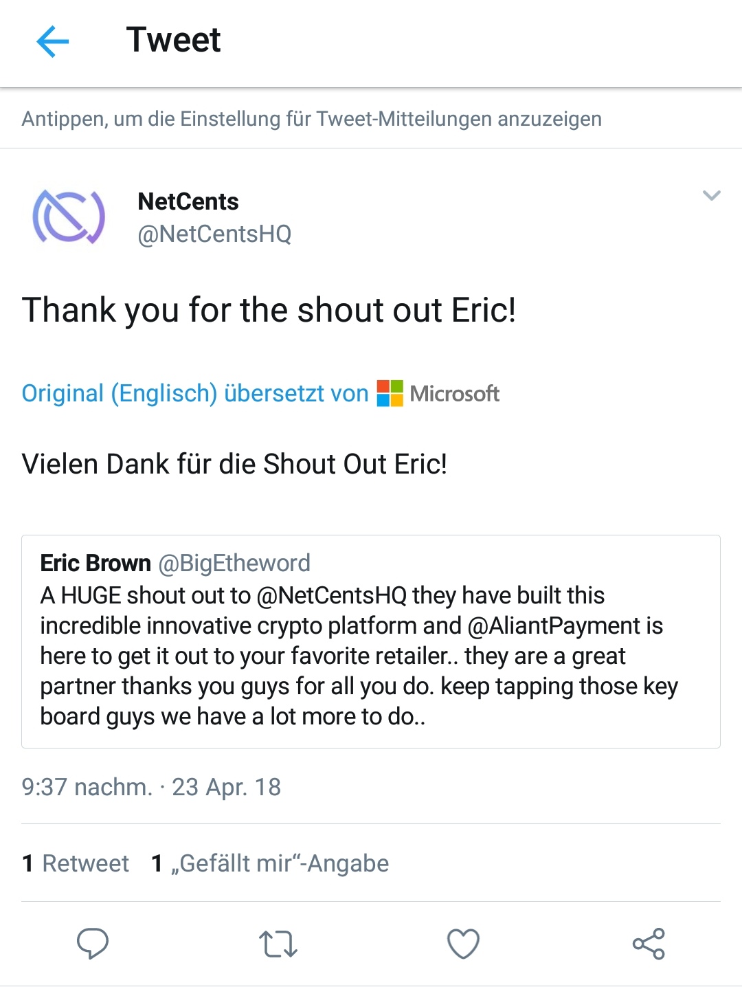 Netcents Technology Thread moderiert A2AFTK 1051289