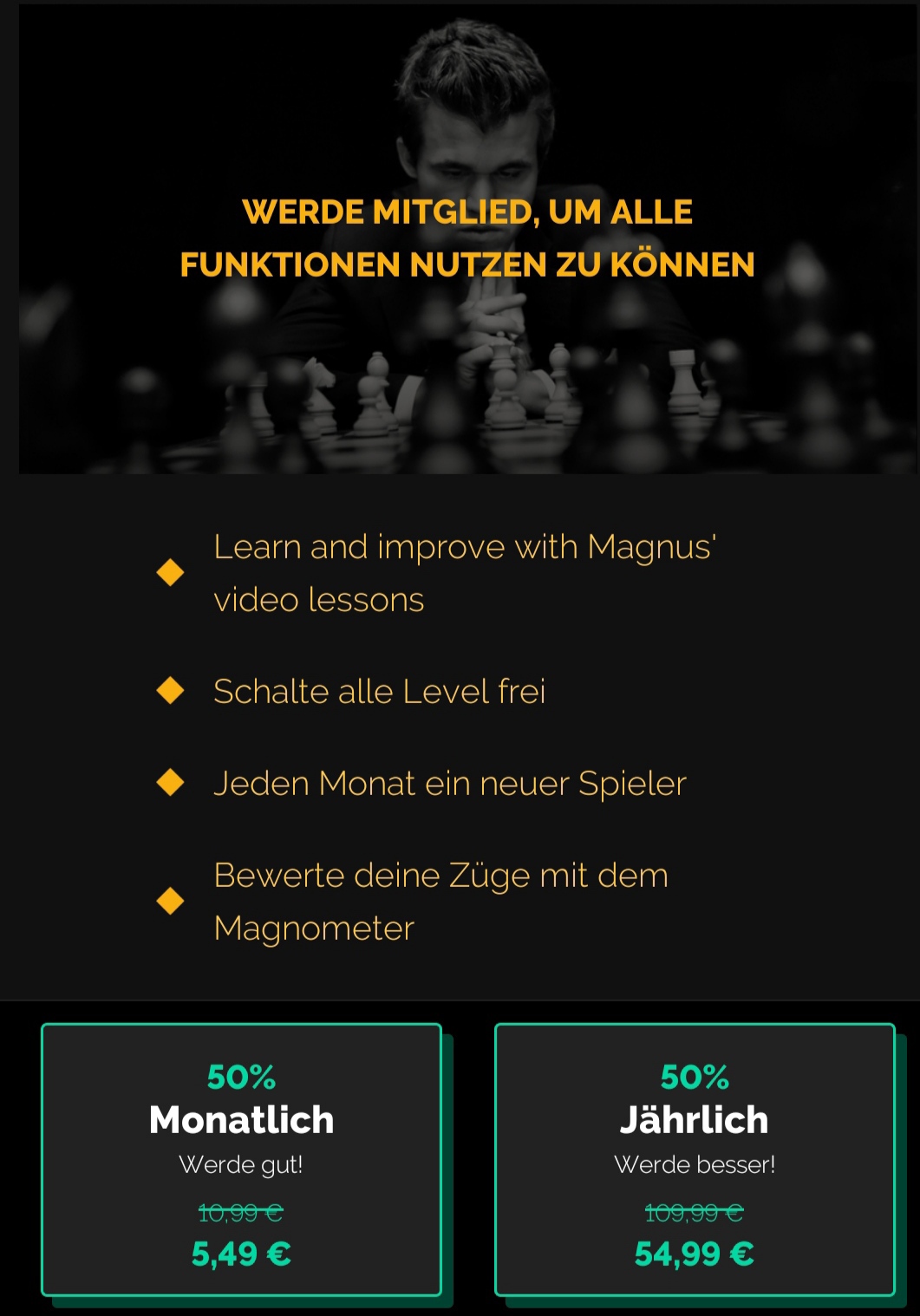 Chess Leaders: Play Magnus / Schach zeitlos im www 1237126