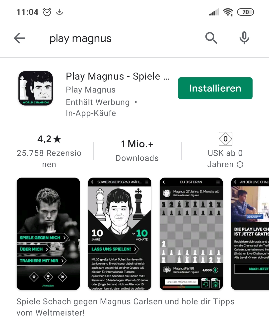 Chess Leaders: Play Magnus / Schach zeitlos im www 1240905
