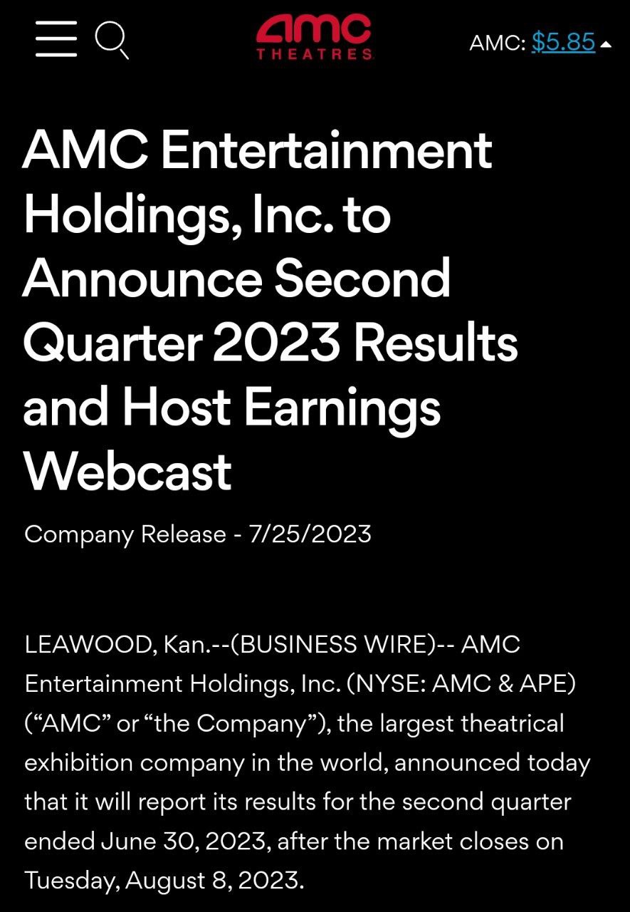 AMC Entertainment Holdings 2.0 - Todamoon?!? 1383097