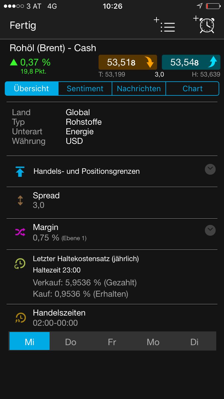 Brent Crude Rohöl ICE Rolling 1010720