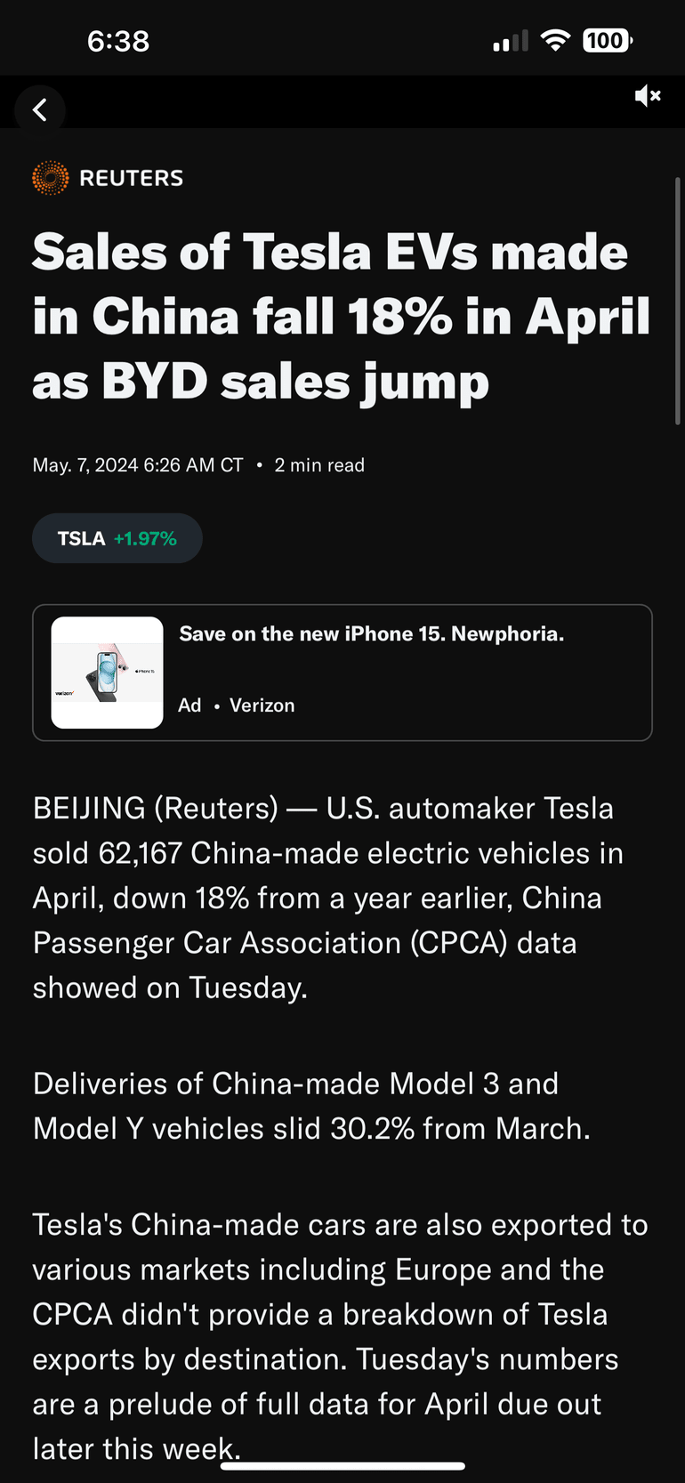Tesla Model S 22-Jun-2012 die CHANCE 1428682