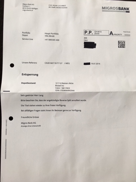 Biodel - Marlboro für das Depot? 929150