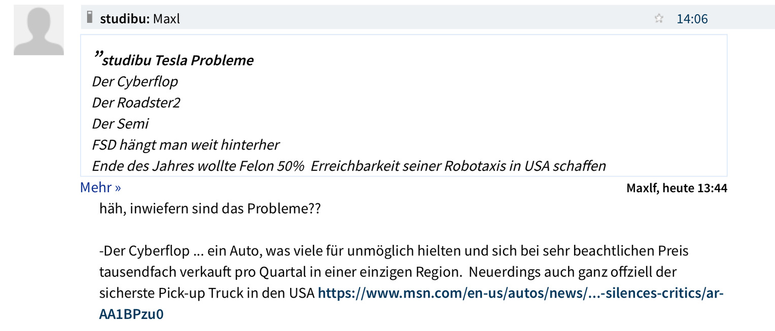 TESLA Aktie A1CX3T - wann platzt die Blase? 1490211