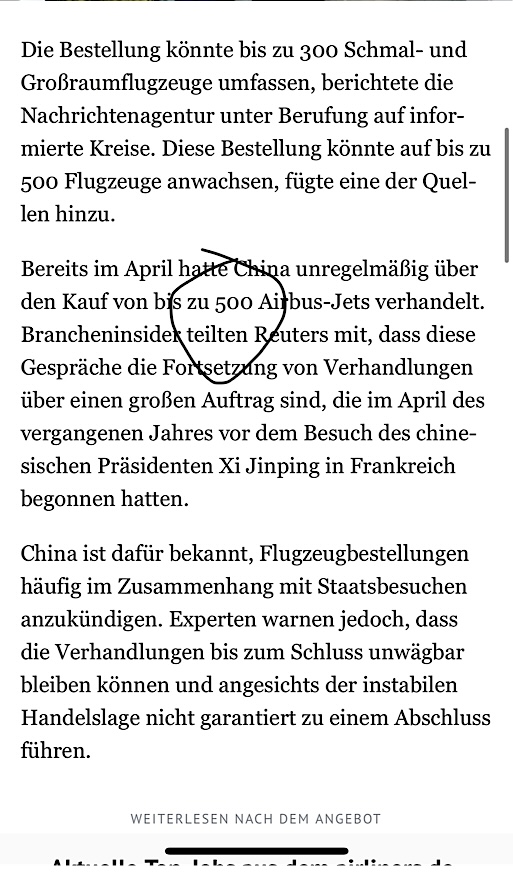 Airbus SE Aktie - Diskussionen 1483794