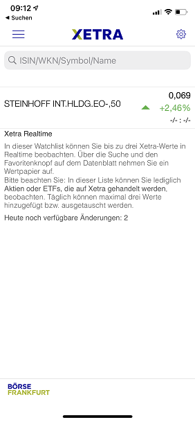 Steinhoff International Holdings N.V. 1219180