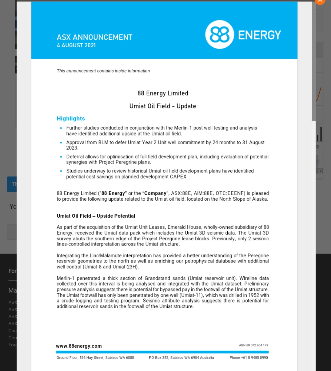 Öl-Projekt 88 Energy Project in der heißen Phase 1267205