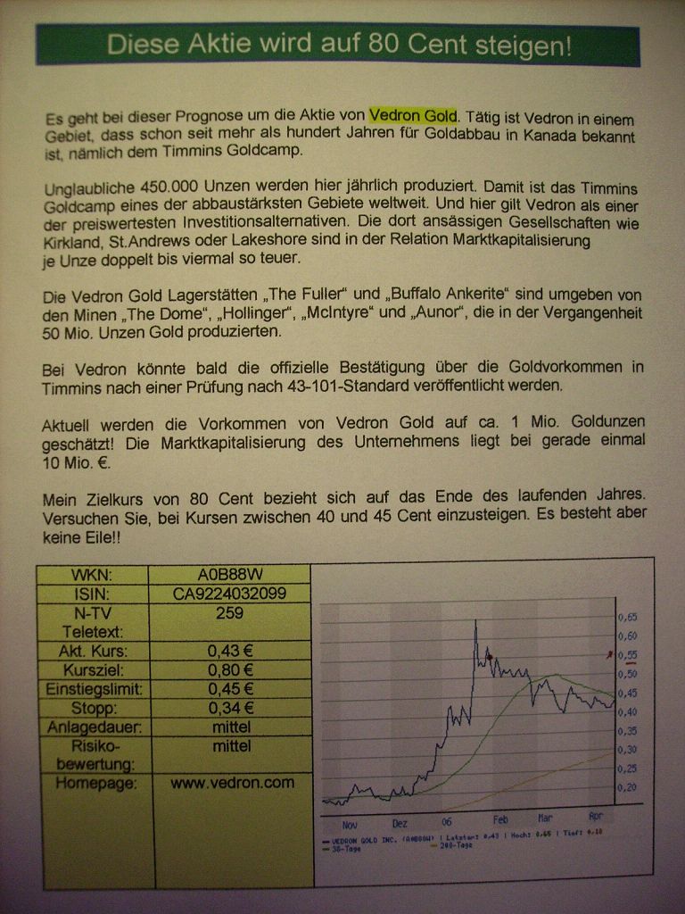 VG Gold ( ISIN: CA9182161021 ) 223669