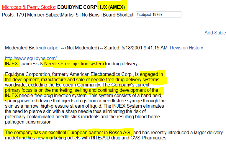 Injex AG - Wahrheit und Träumerei 585579