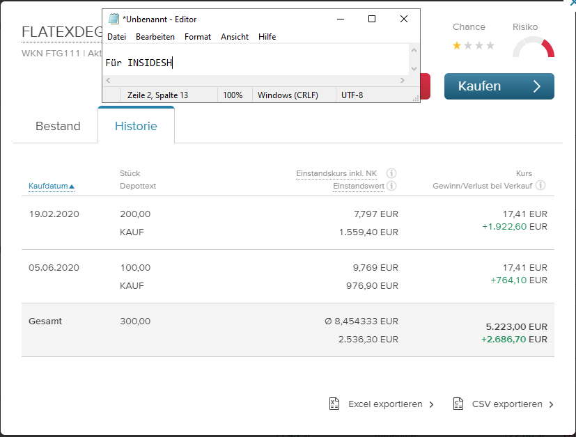 WKN 524960 - flatex geht an die Börse 1298663