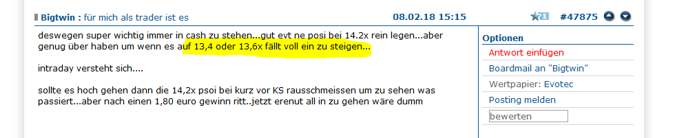 Evotec shorten ?! 1039775