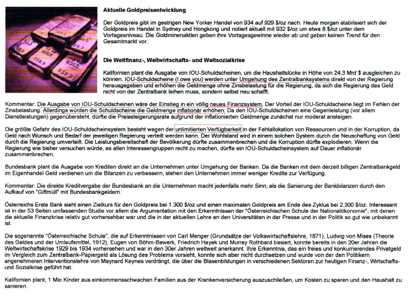 Wenn das Gold redet, dann schweigt die Welt! 242607