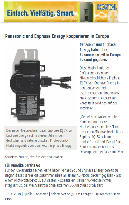 Enphase energy voll unter Strom 1060580