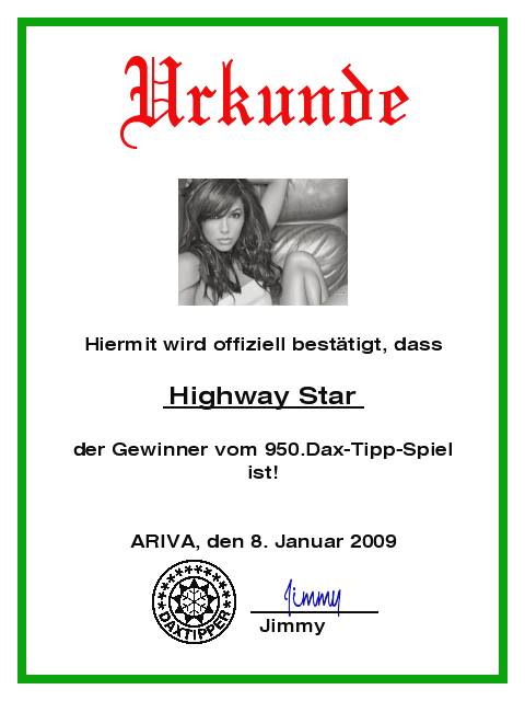 952.DAX Tipp-Spiel, Montag, 12.01.09, 17.45 Uhr 209433