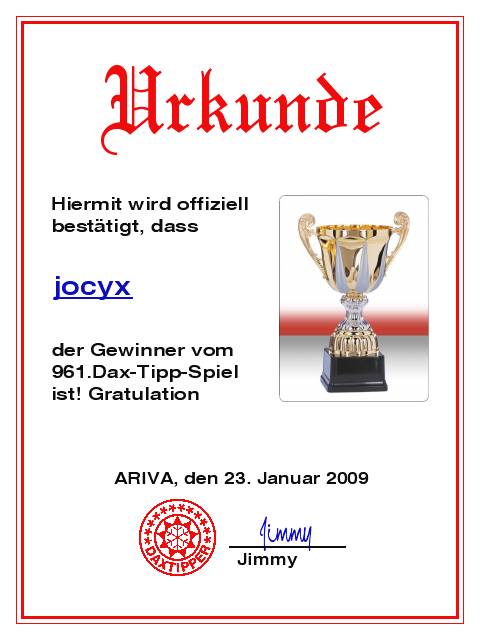 963.DAX Tipp-Spiel,Dienstag,27.01.09, 17.45 Uhr 212604
