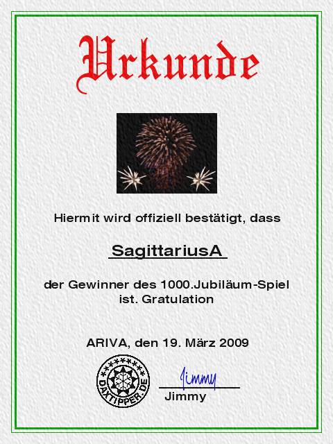 Dax Tipp-Spiel--Jubiläum **1000** 223148