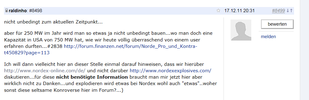 Norde Pro und Kontra 501198